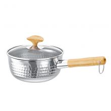 神田KANDA钻石纹18cm雪平锅套装组合(含锅盖 蒸格)